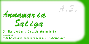 annamaria saliga business card